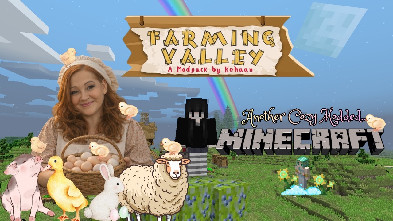 Stardew Valley and Harvest Moon Vibes? Farming Valley  #minecraft  #cozygaming