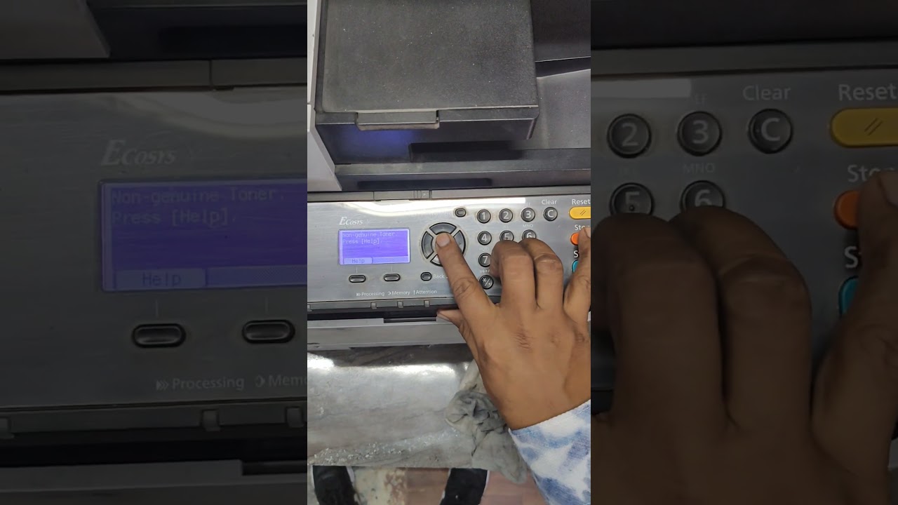 Kyocera 2040dn Non Genuine Toner error 