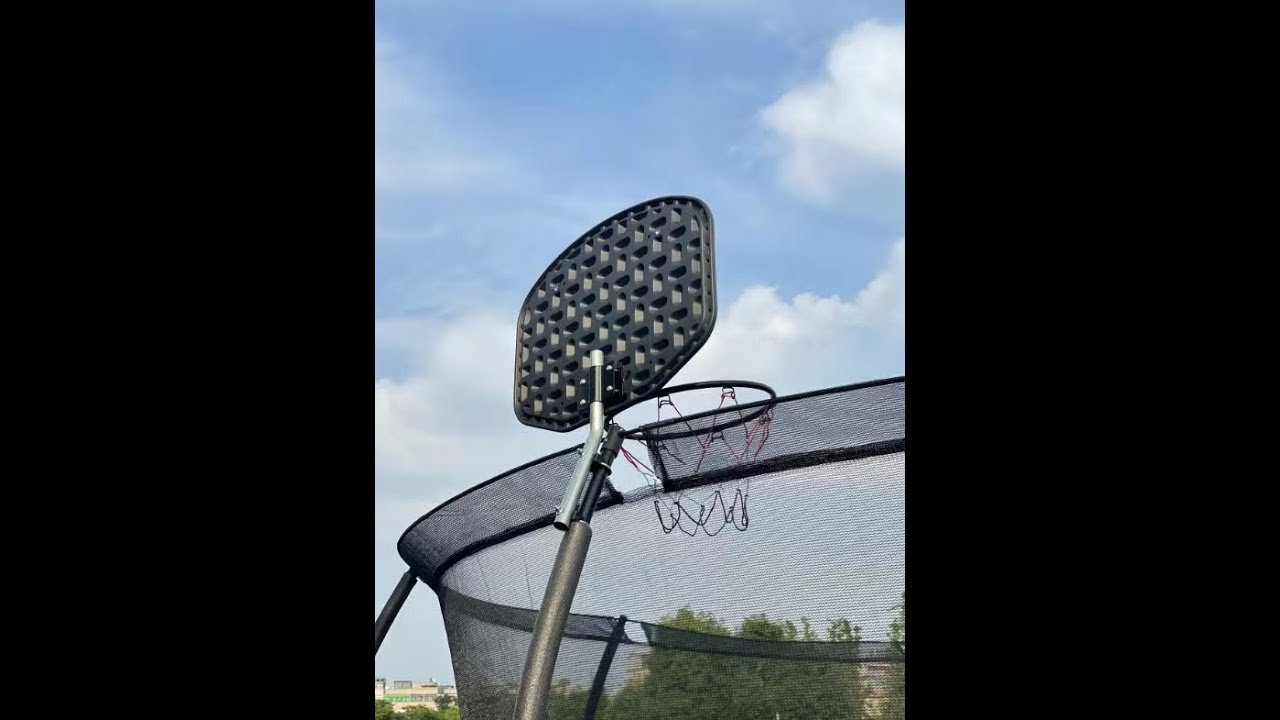 Pumpkin Trampoline with Basketball Hoop  Instruction