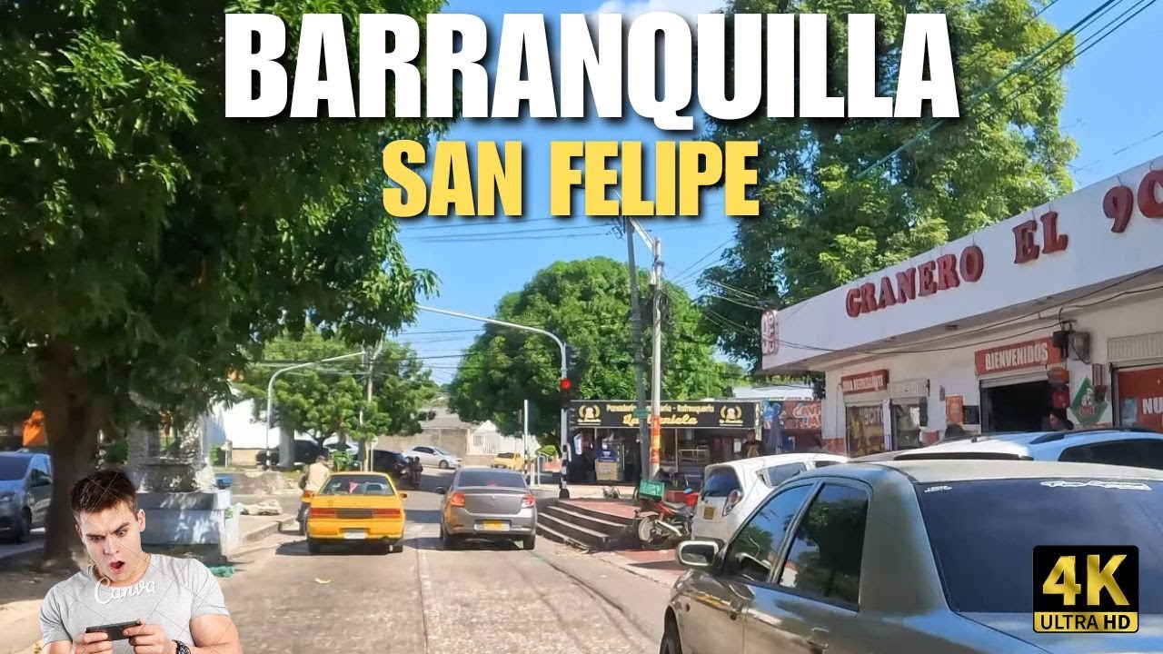 BARRANQUILLA driving tour 4K  - SAN FELIPE, one of the city's most emblematic sectors.