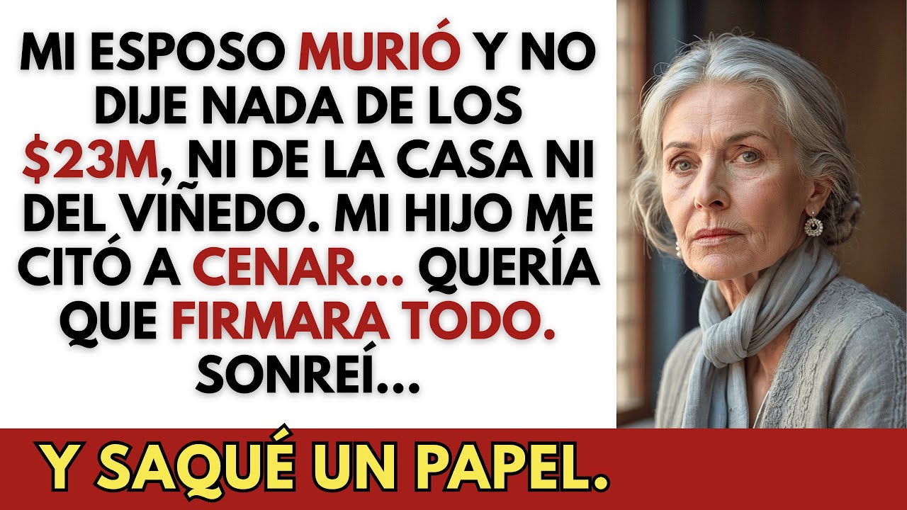 Tras la muerte de mi esposo, no le conté a mi hijo sobre los $23M que me dejó. Gracias a Dios...