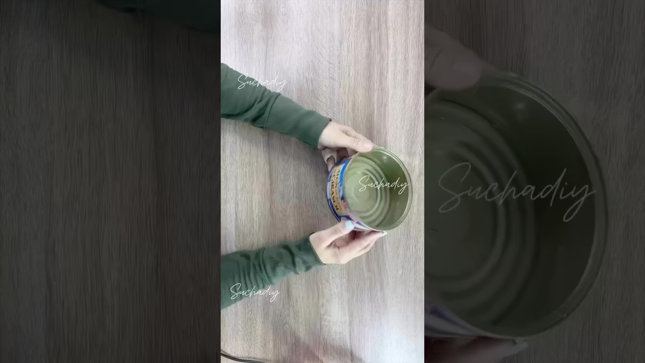 Hermoso reciclaje con latas de at&uacute;n 😍🥰