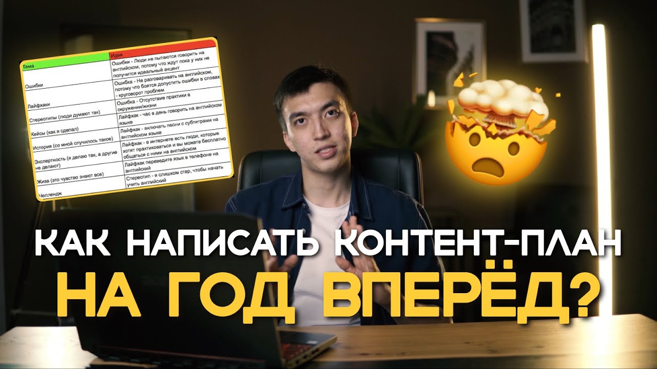 Как написать контент-план на ГОД вперёд. Обучение по Reels и Тик-ток для экспертов и СММщиков