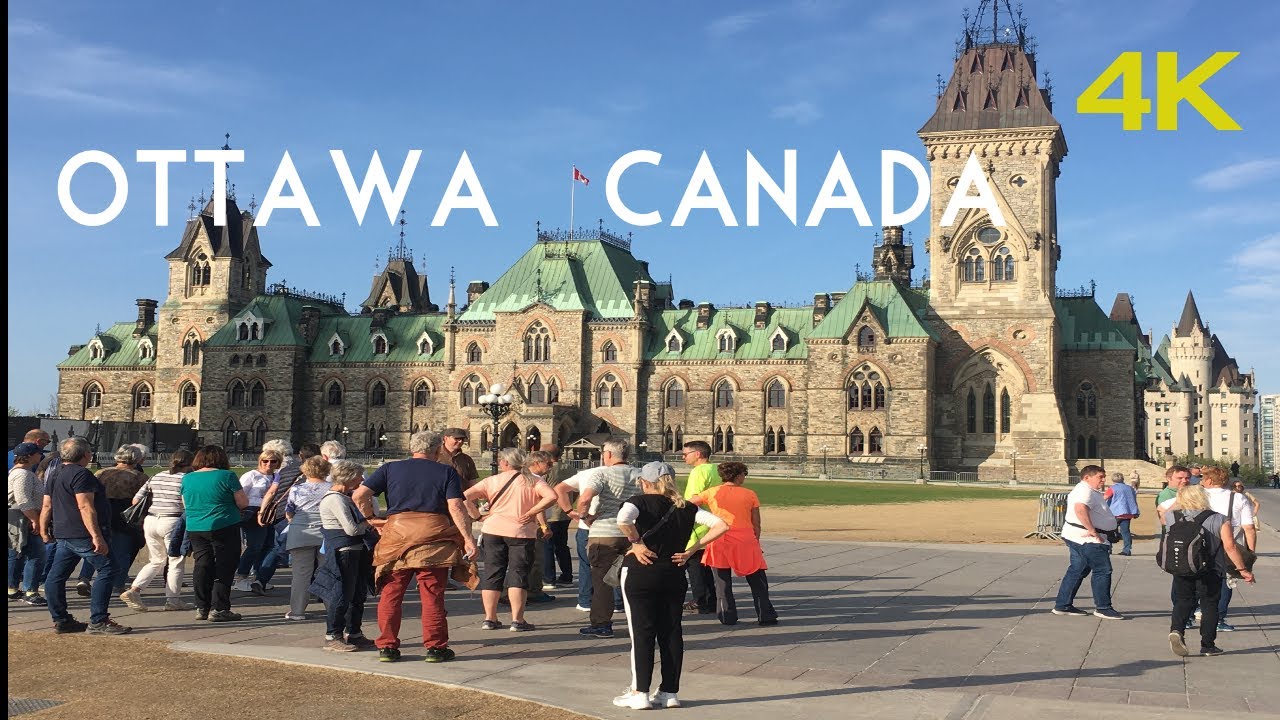 Ottawa City Ontario Canada🇨🇦 Walking Tour 2022  4K.