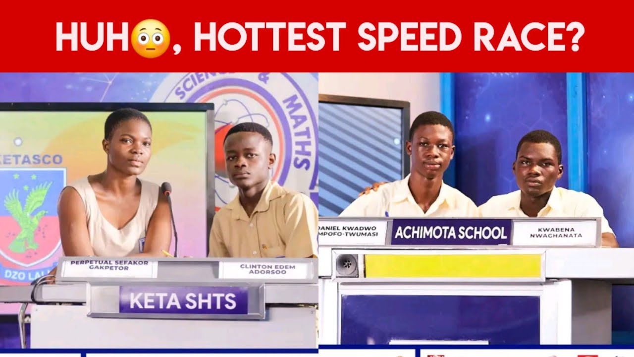Herrh😳 What A Heated SPEED RACE Between Keta SHTS And Achimota School | #NSMQ2024