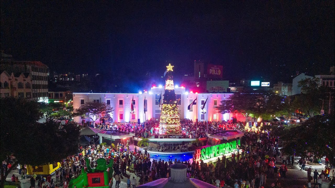 Lanzamiento de la Navidad en San Pedro Sula 2025 y encendido del árbol 