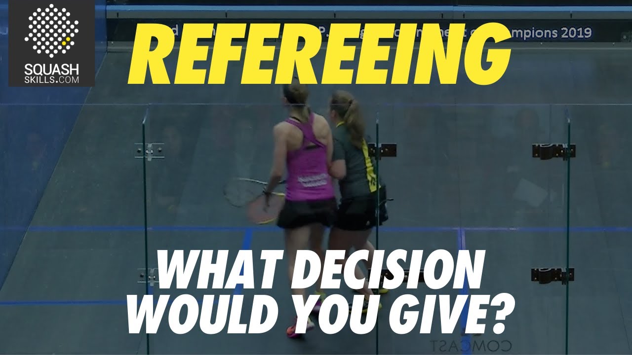 Squash Refereeing: Alison Waters v Tesni Evans - No let