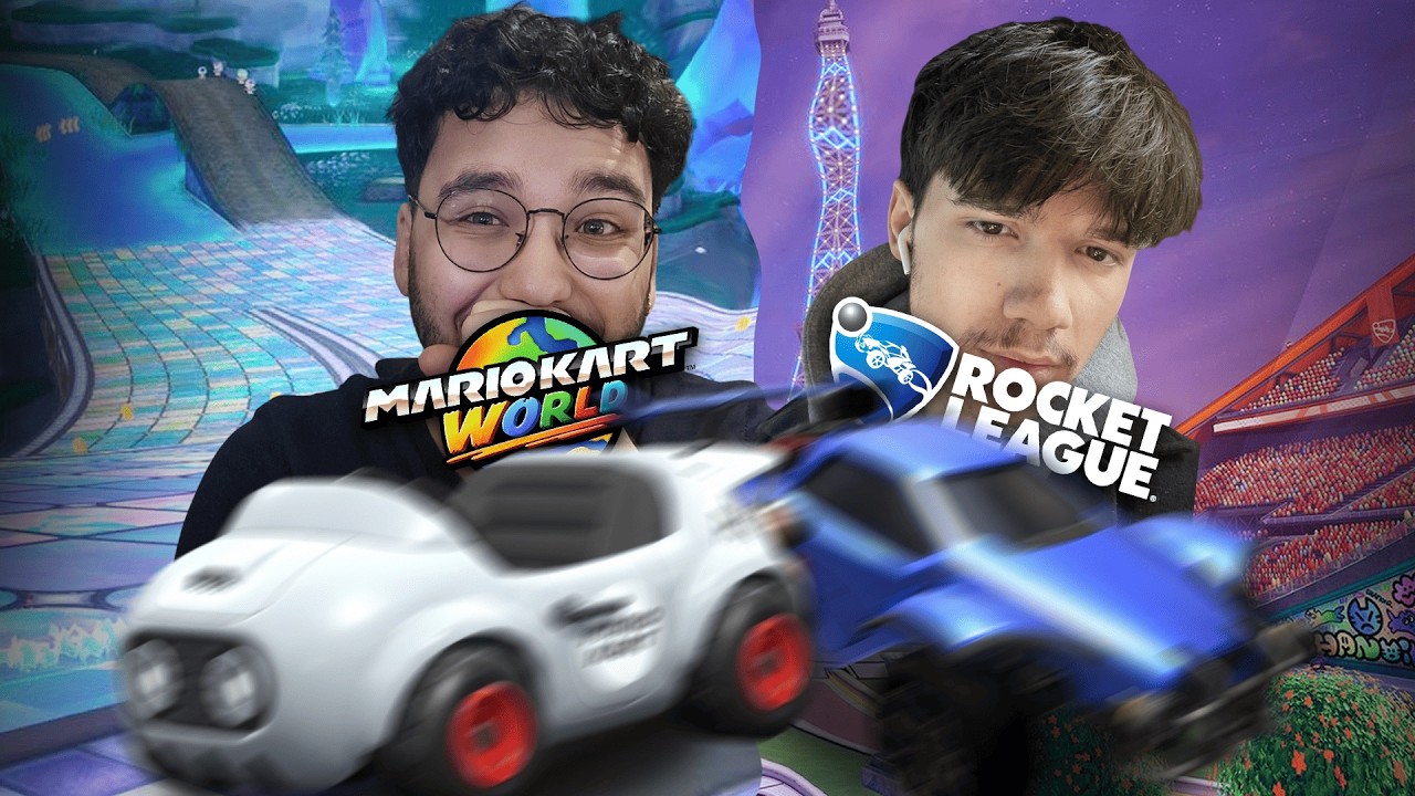 ON ADORE LES BAGNOLES VROOM VROOM ! (Mario Kart World & Rocket League) ft. Blue