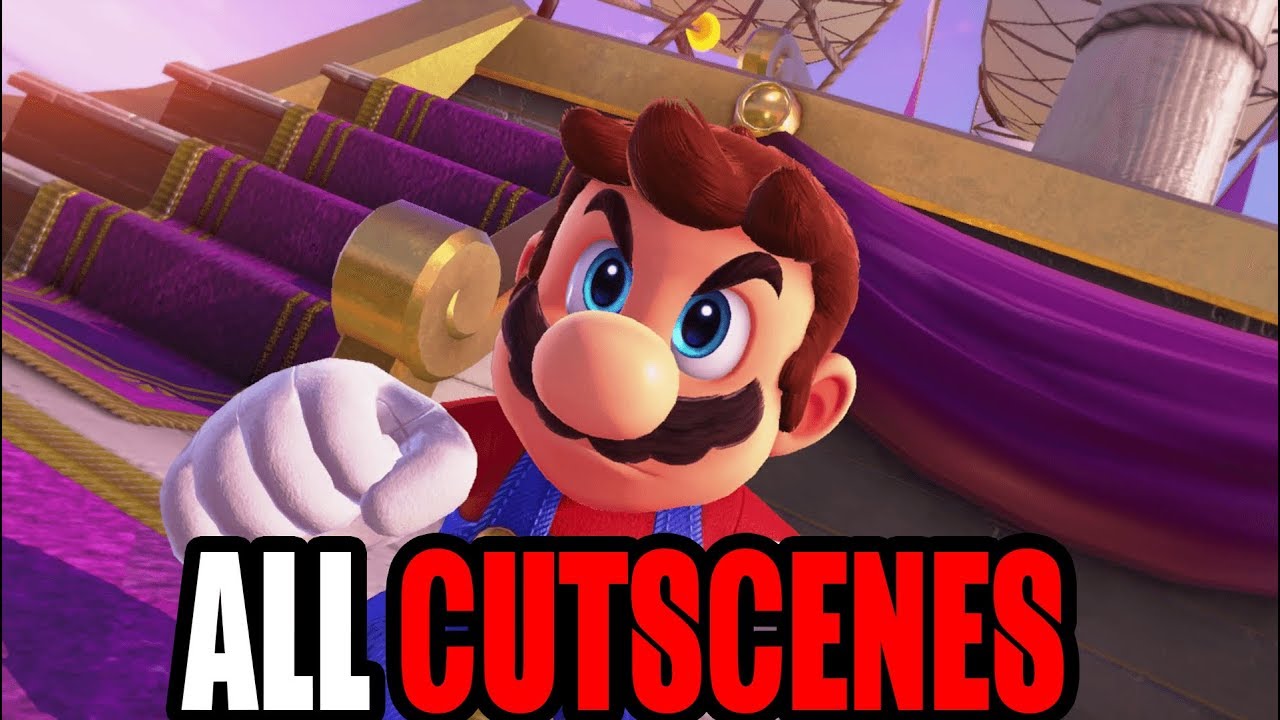 [NS] Super Mario Odyssey - ALL CUTSCENES (Full Movie) HD