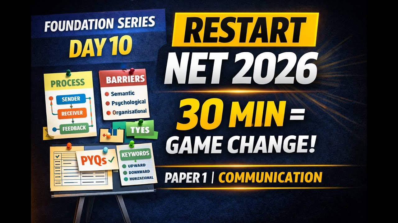 UGC NET Paper 1 Communication | Process, Barriers & PYQs | NET 2026 | DAY 10 | thedoseyouneed 🚀
