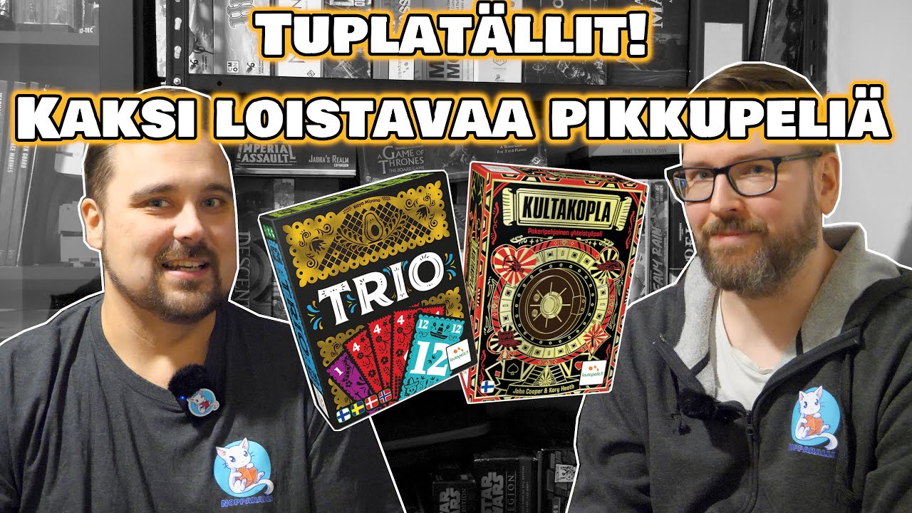 Tuplat&auml;llit: Kaksi pient&auml; mutta pippurista lautapeli&auml;! Kultakopla & Trio