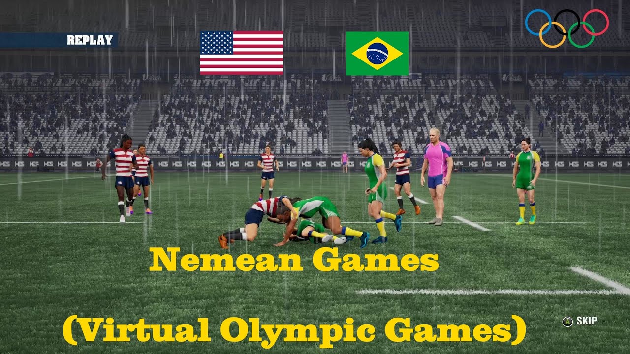 USA 🇺🇸 vs Brazil 🇧🇷 Group C 🏉 Rugby 7s Women 🏉 Nemean Games