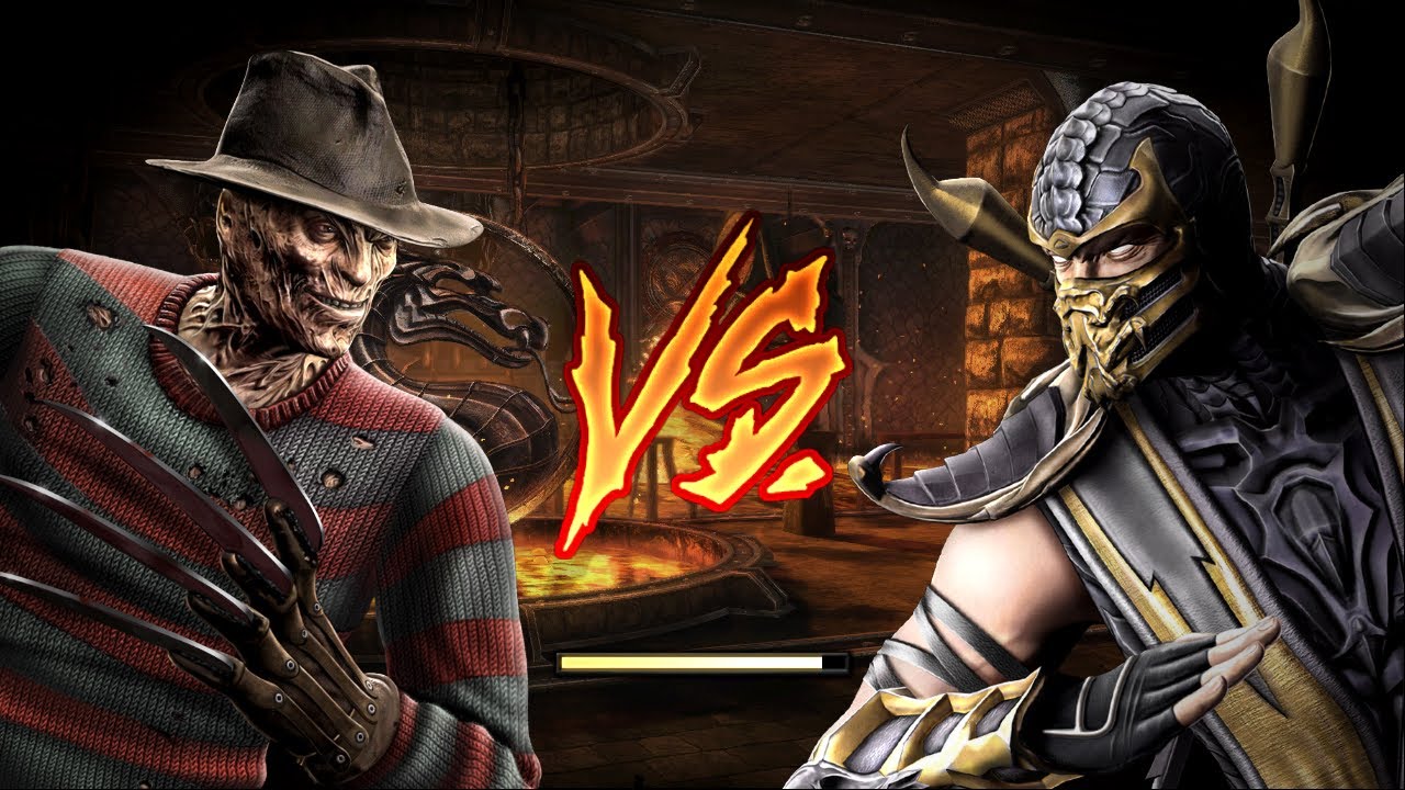 Freddy Krueger VS Scorpion mortal kombat (⌐■_■)😎🧜‍♂️