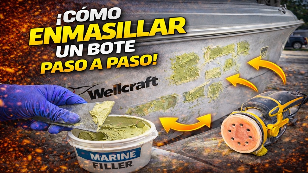 Como enmasillar un Bote | Restauración Paso a Paso .Paso #1