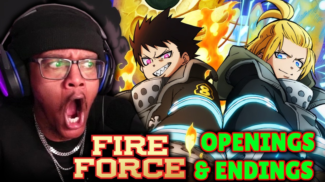 Non FIRE FORCE Fan Reacts to ALL Openings & Endings FOR THE FIRST TIME (1-6)
