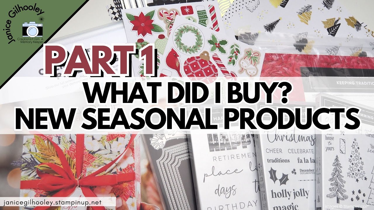 Part 1 - Seasonal Scrapbook Haul: Christmas Craft Supplies Unboxed from Stampin' Up!