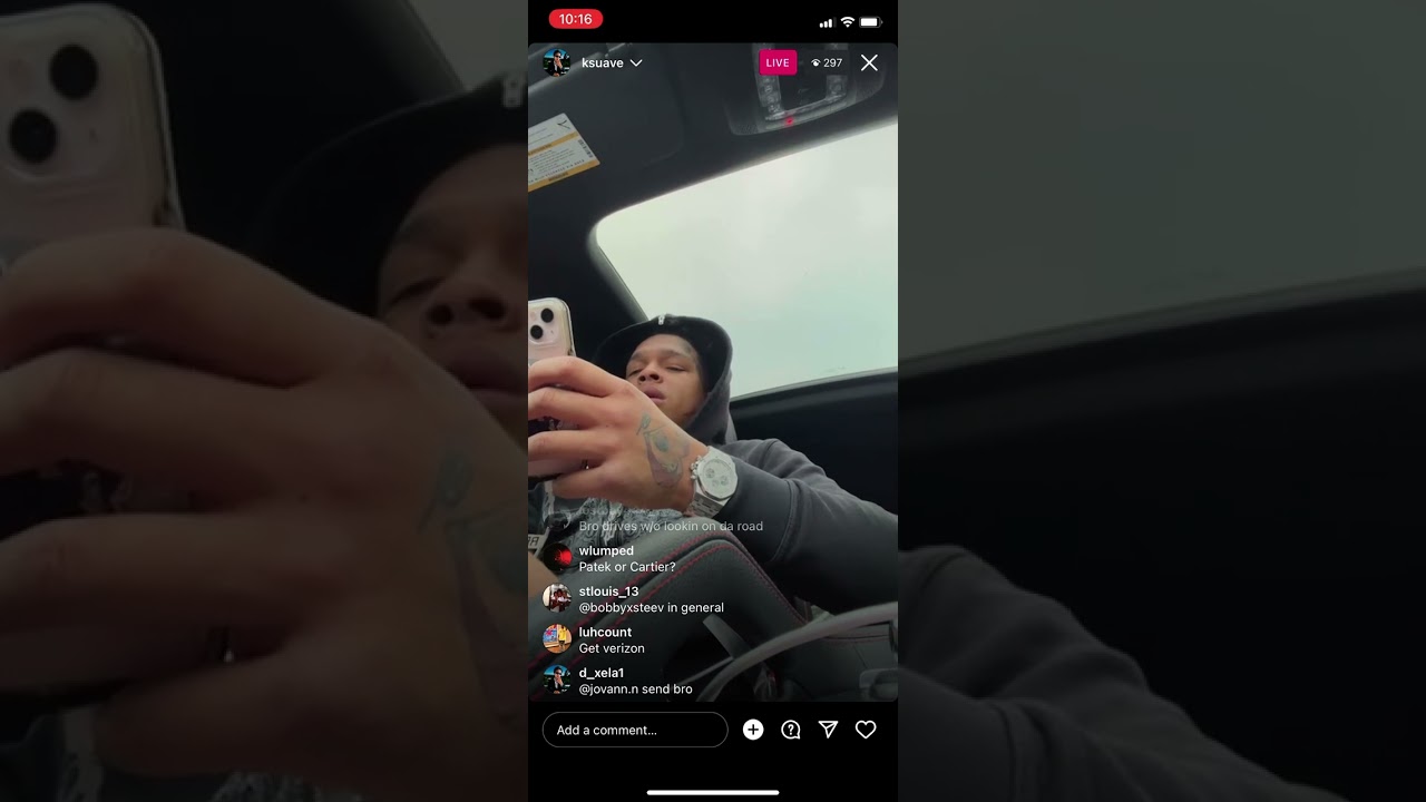 K suave ig live on 9-24