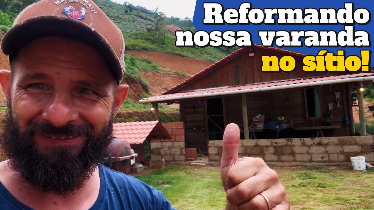 Subimos as paredes na obra da varanda!