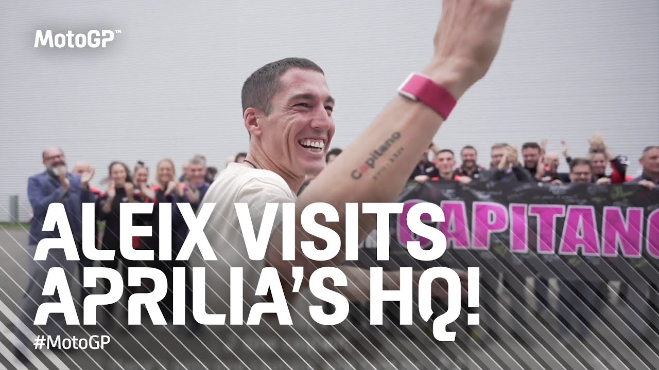 Aleix Espargaro goes behind-the-scenes at Aprilia's Noale factory! 👀