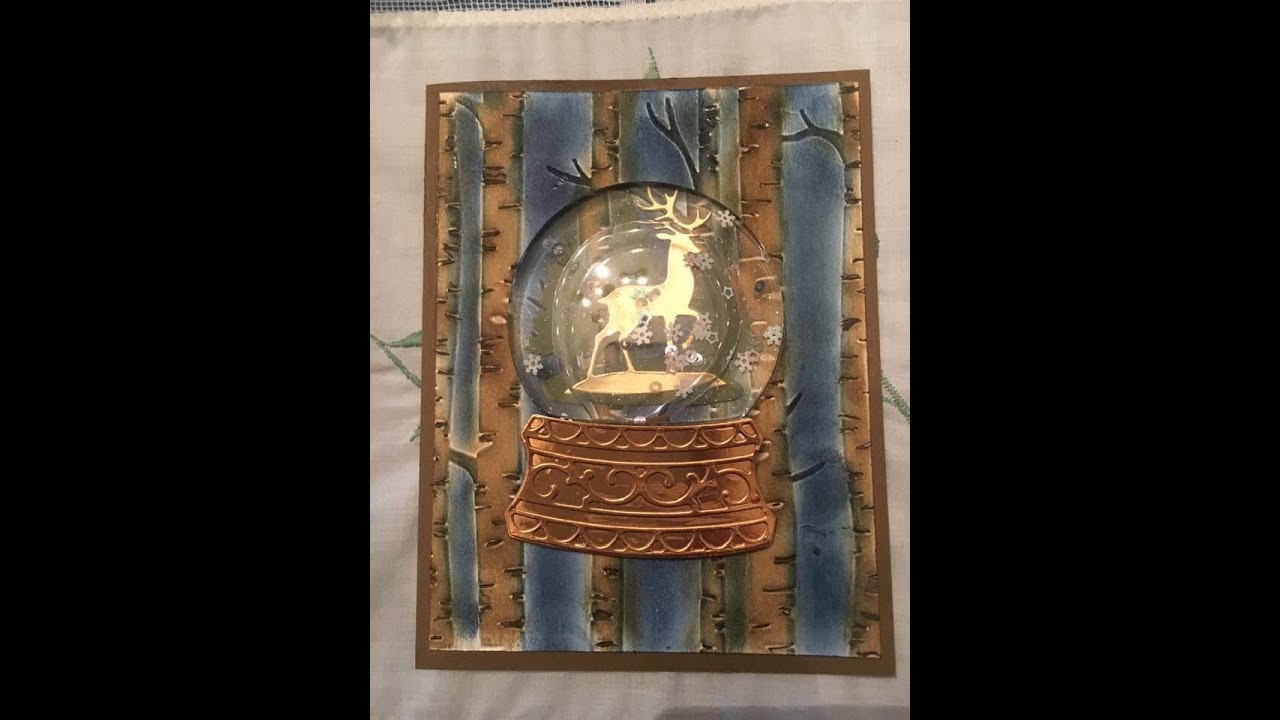 Water Filled Snow Globe Card