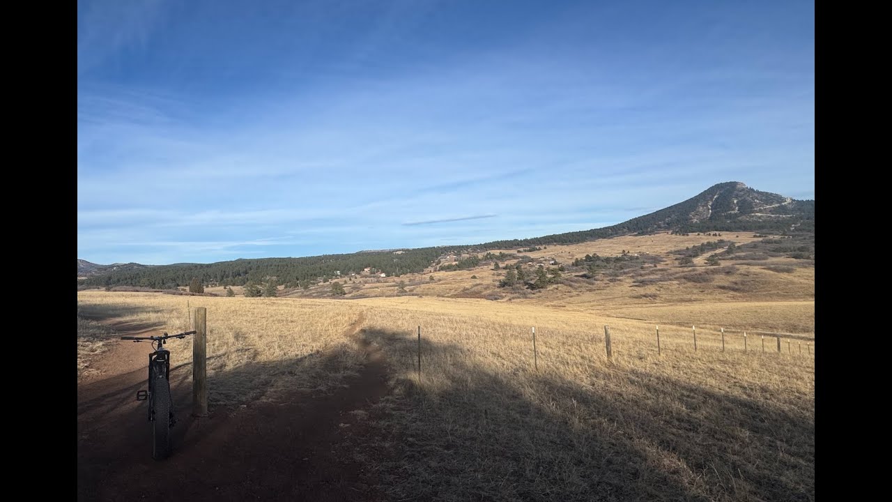 Sandstone Meadow Trail Loop (clockwise w/fat bike) - Sandstone Ranch - Larkspur - Colorado