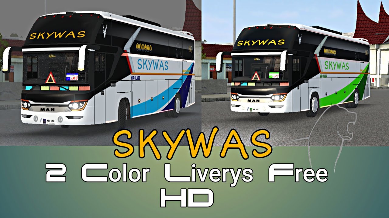 Skyways Man Bus 2 Colors Livery | Pakistani Buses Livery Bus Simulator Indonesian |