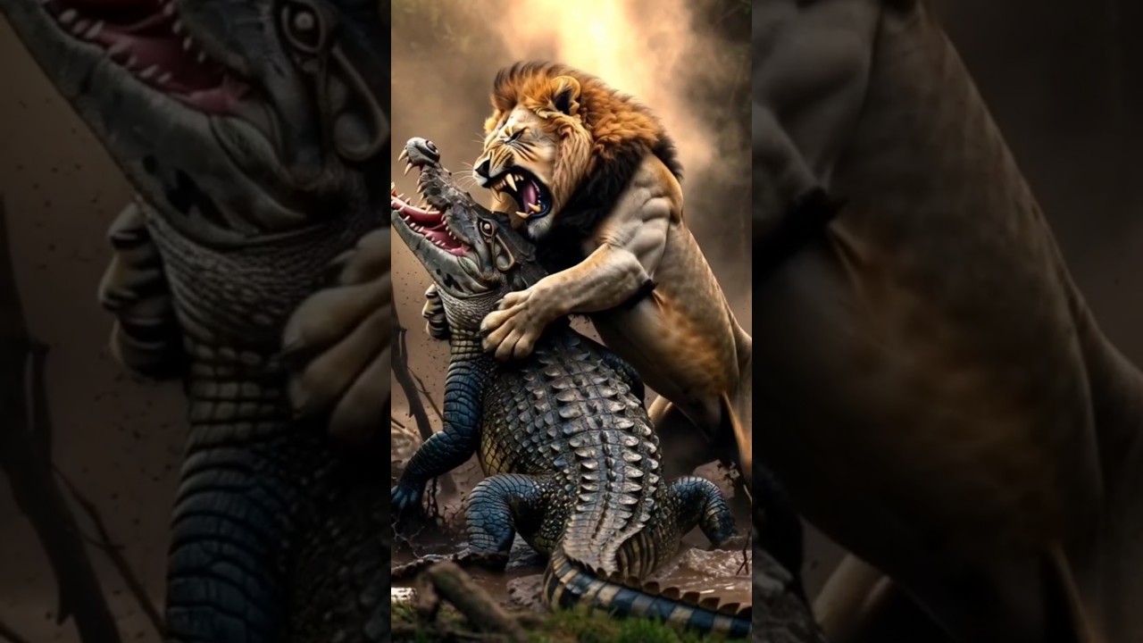 Lion VS Predators 