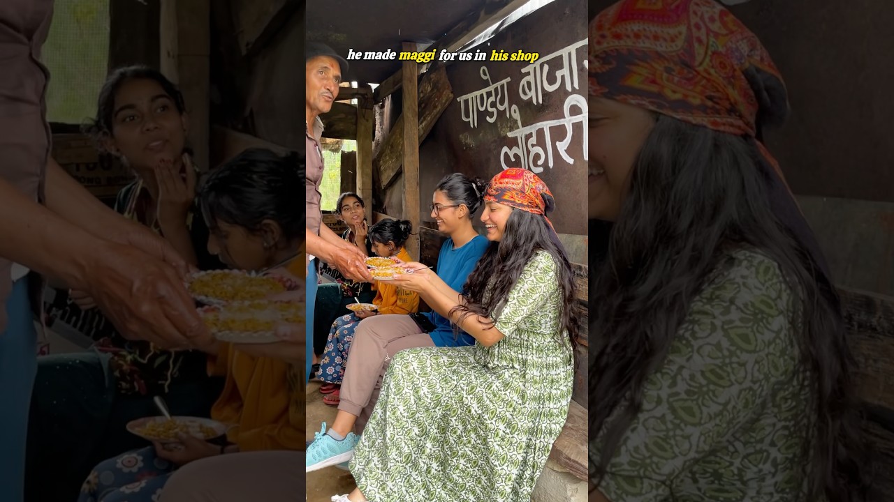 he made MAGGI for us in his shop🥹 #ashortaday #foodie #cooking #pahadi #maggi #foodvlog #shorts