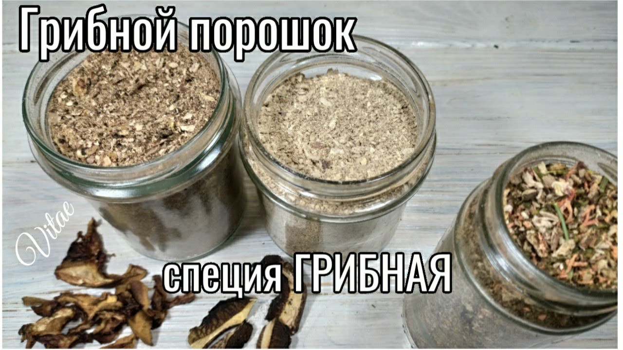 ГРИБНОЙ ПОРОШОК, ГРИБНАЯ ПРИПРАВА домашня,как использовать сушёные грибы.