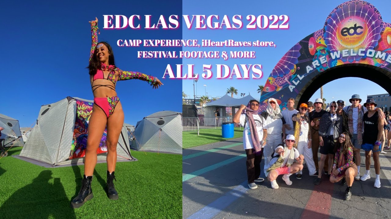 EDC LAS VEGAS 2022!! VLOG || Camping, iHeartRaves Store, & more!