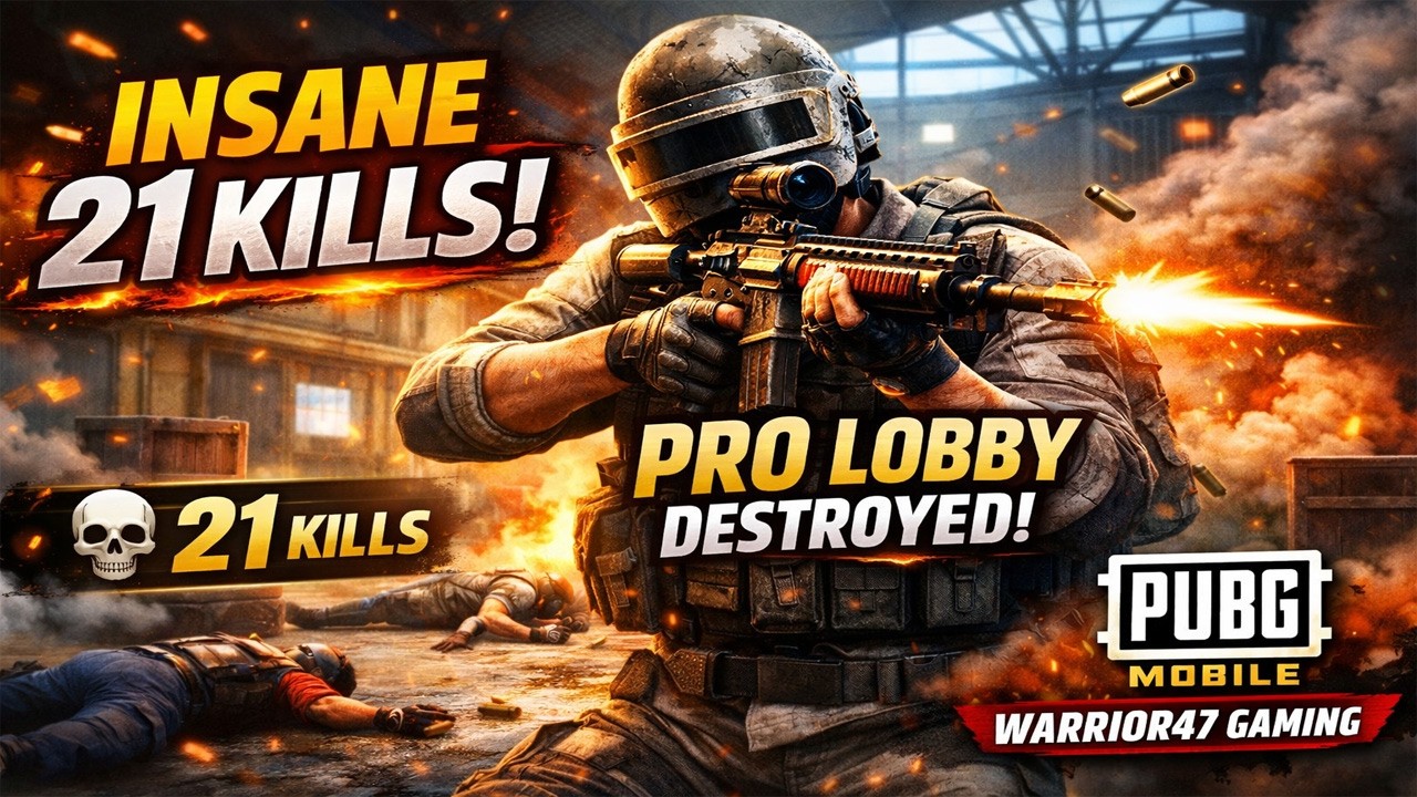 Insane 21 Kills in TDM  | Pro Lobby Destroyed | PUBG Mobile | Warrior47 Gaming