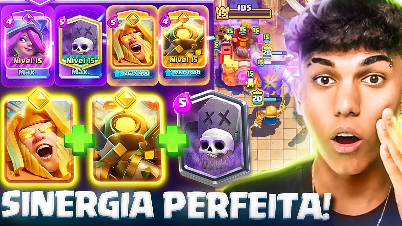 FIZ A COMBINAÇÃO MAIS QUEBRADA DO NOVO META NO CLASH ROYALE! 