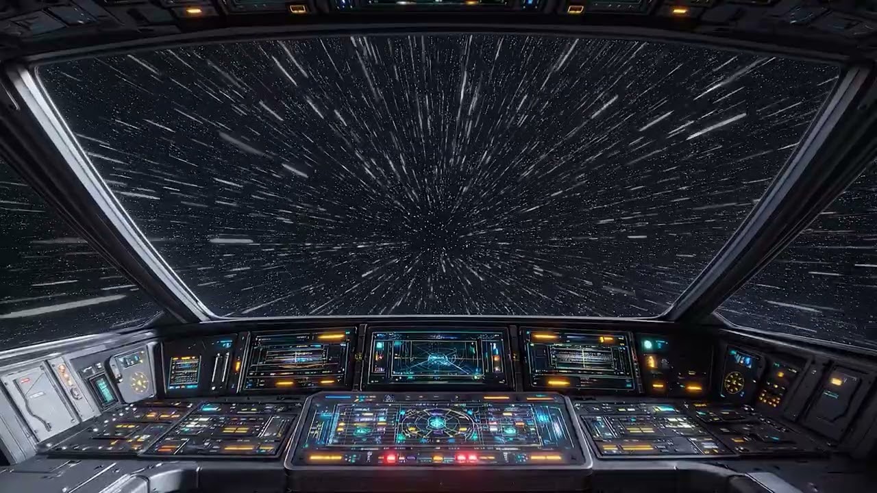 Space Journey for Kids 🚀✨ Starship Travel Ambience (8 Hours) |  Silence | Sleep & Relax
