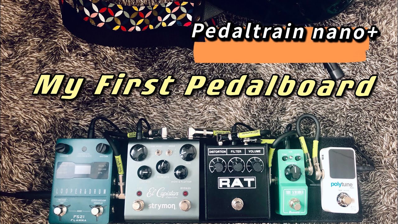 Building My first guitar pedalboard(pedaltrain nano+)
