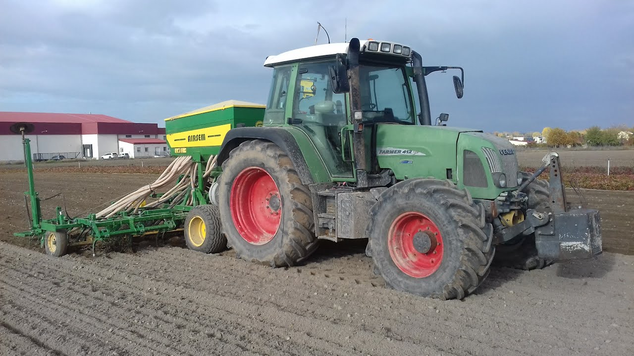 Fendt 412 VaRio & Gil Airsem con preparador y rastra