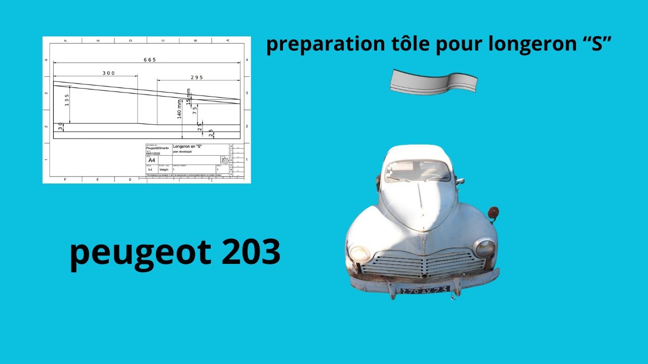 longeron 203 Peugeot 