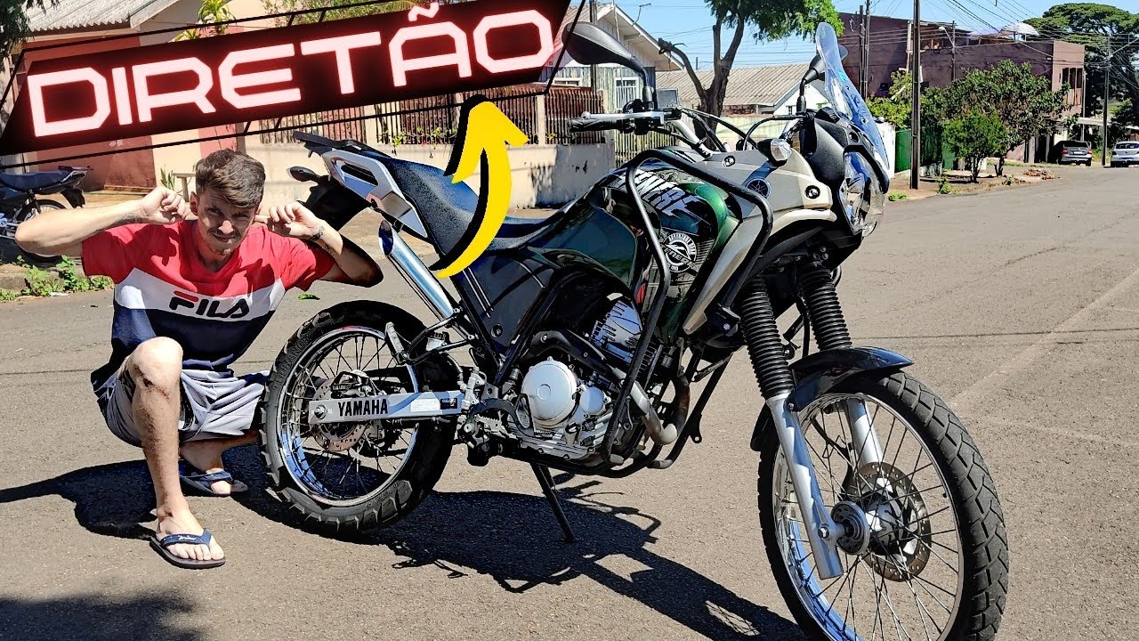 ESCAPE SÓ O CANO NA TENERE 250  «2,5 POLEGADAS» *berrando muito*