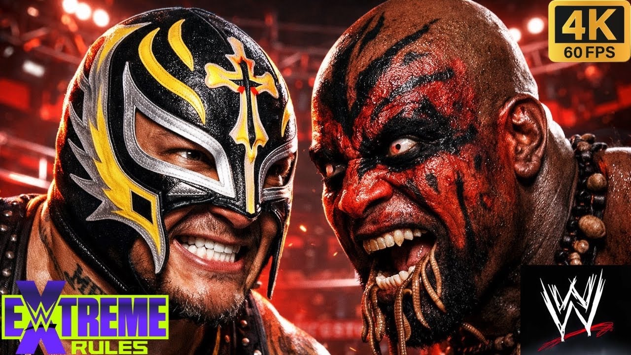 Полный матч - Рей Мистерио против Бугимена по правилам Extreme Rules #wwe #gaming #ps5 #shorts #g...