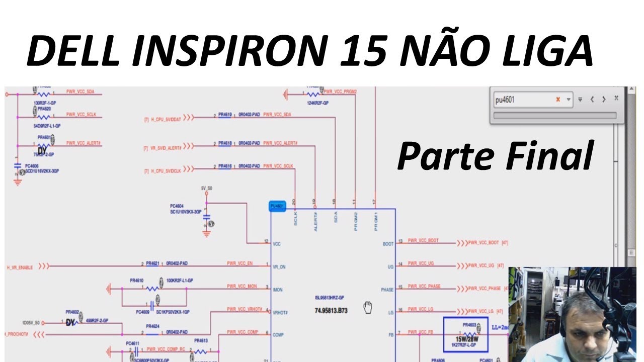 Dell Inspiron 15 não liga. Conserto completo - Parte 2/2