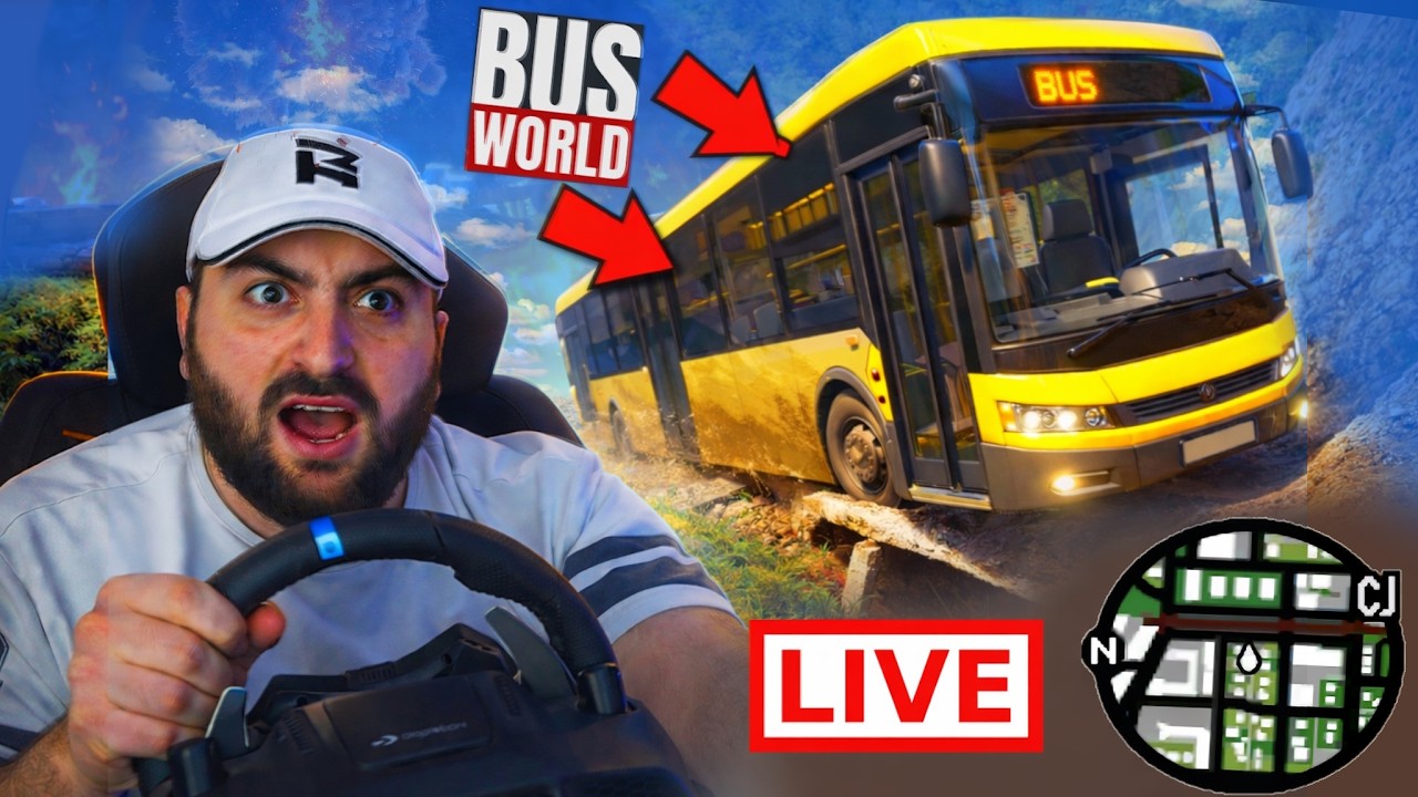 🏁BUS WORLD🚌Փրկում եմ մարդկանց🚩ՂԵԿՈՎ SKILL TEST ԱՎՏՈԲՈՒՍՈՎ !!!