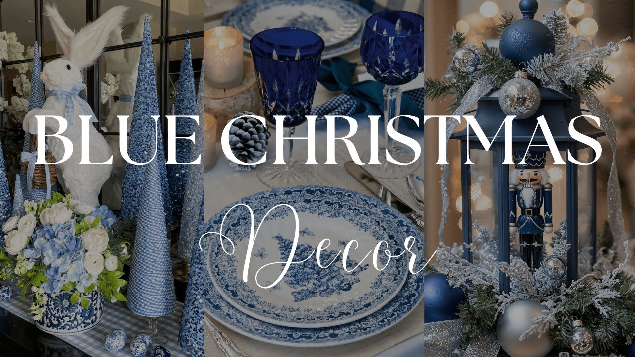 100+ Blue Christmas Home Decor Ideas for 2024: Top Holiday Trends