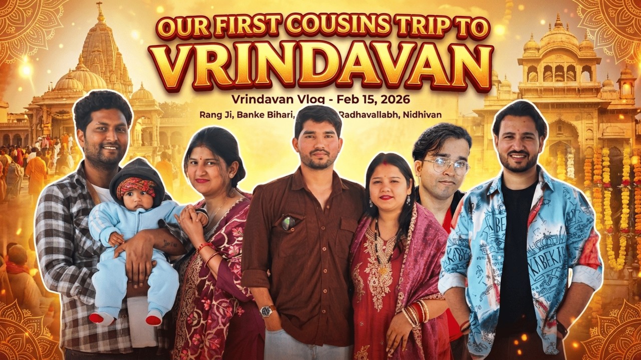 Trip to VRINDAVAN 🛕✨ | Exploring Rangji Temple, Banke Bihari, Radhavallabh, Nidhivan 🙏