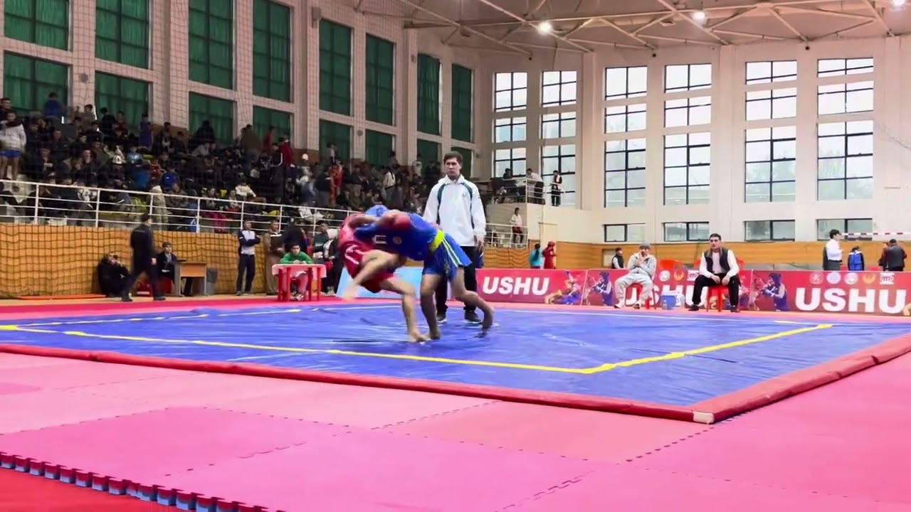 Ushu sanda Markaziy osiyo chempionati Akbarjonov Azamat uzb 🔵