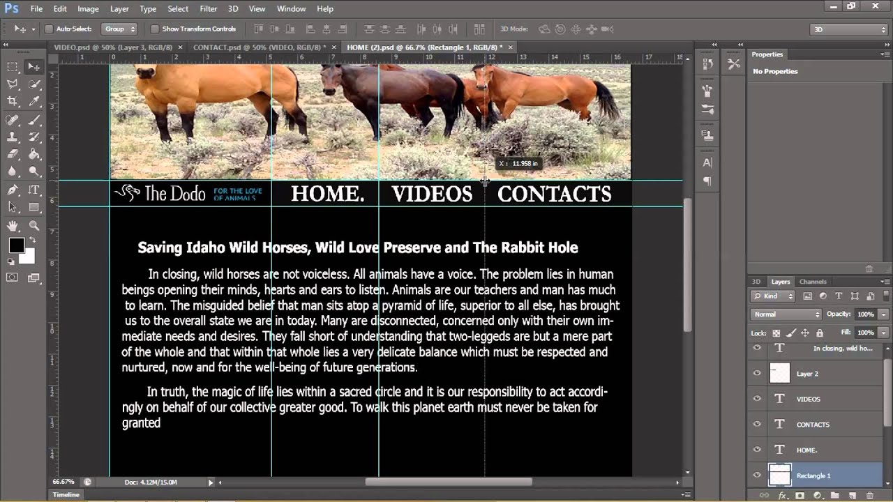 HOW TO CREATE WEBSITE USING PHOTOSHOP AND DREAMWEAVER