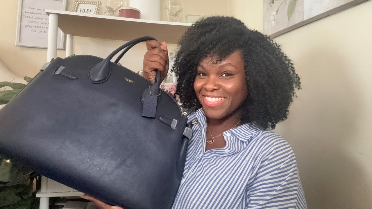 Dark Navy Coach Soft Empire 40 Carryall | Different by Design
