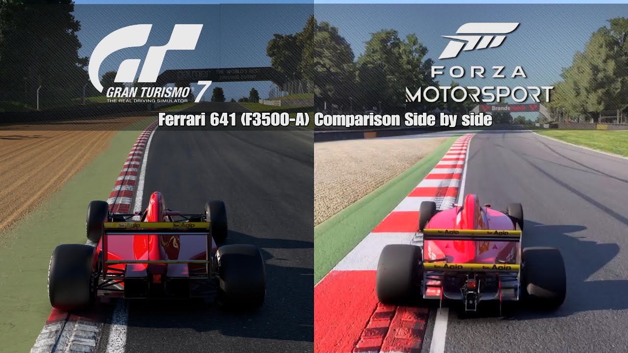 Gran Turismo 7 Vs Forza Motorsport - Ferrari 641 & F3500-A Comparison Side by side [PS5Pro/XSX]