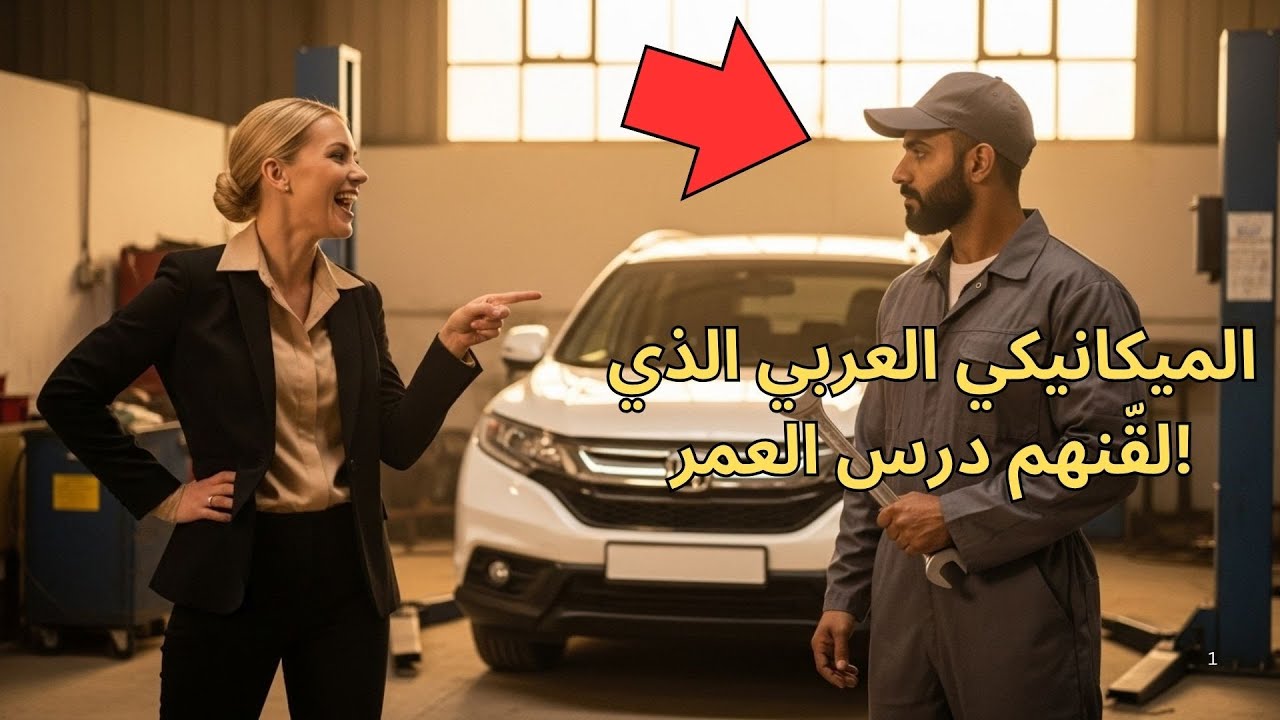 ضحكت المهندسة على الميكانيكي العربي وقالت بسخريةإذا أصلحت هذا المحرك، سأتزوجك ولم تصدق ما فعله بعدها