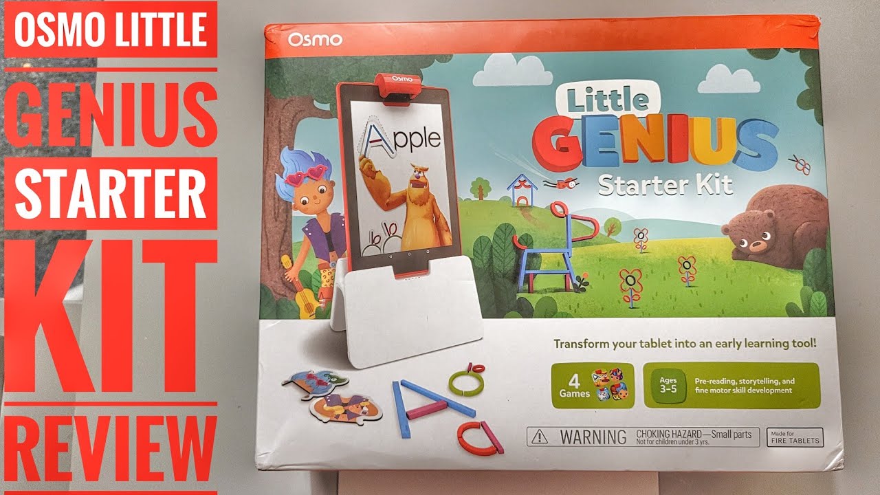 Osmo Little Genius Starter Kit Fire Tablet Educational Learning Games & Creativity Review #osmo