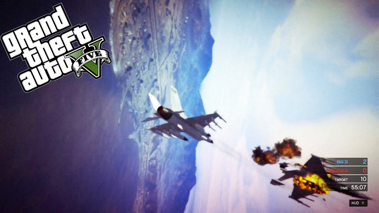 GTA 5 dogfight XNAX SA and F16xDOGFIGHTER