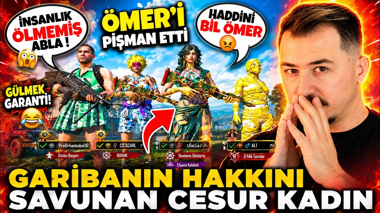 GARİBANIN HAKKINI SAVUNAN CESUR KADIN (ÖMER’İ PİŞMAN ETTİ) - Pubg Mobile